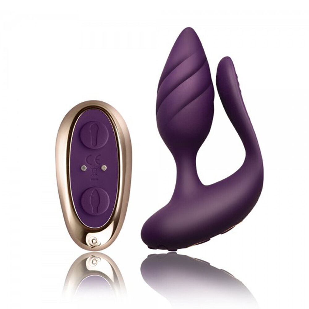 Rocks Off Cocktail Remote Control Couples Vibe Purple image 2