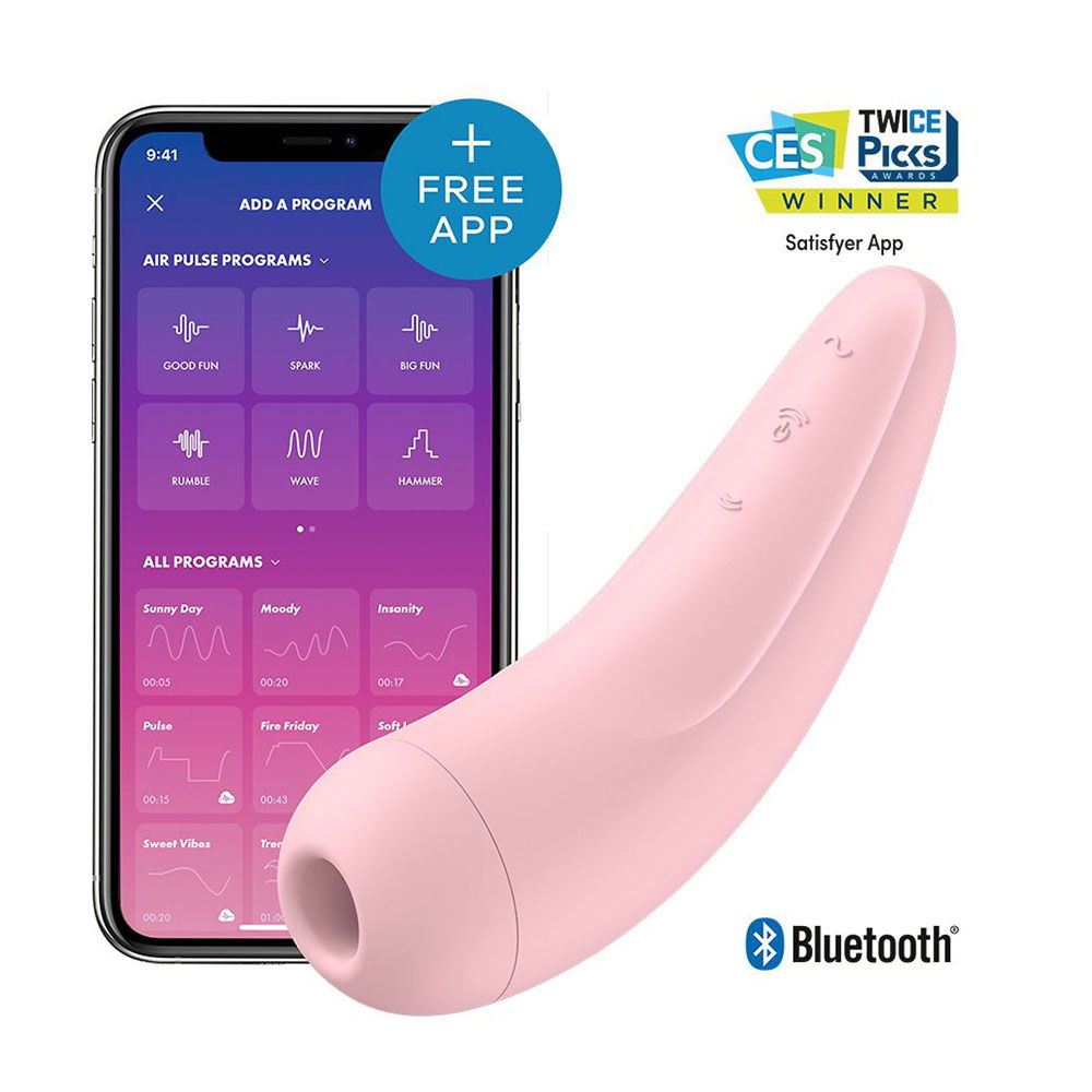 Satisfyer App Enabled Curvy 2 Plus Clitoral Massager Pink image 4