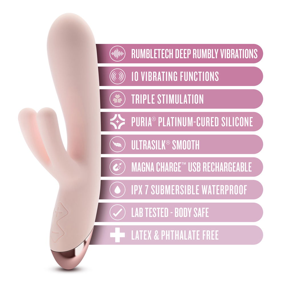 Blush Elora Pink Triple Stimulation Vibe image 3