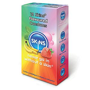 Skins Condoms Flavoured 12 Pack