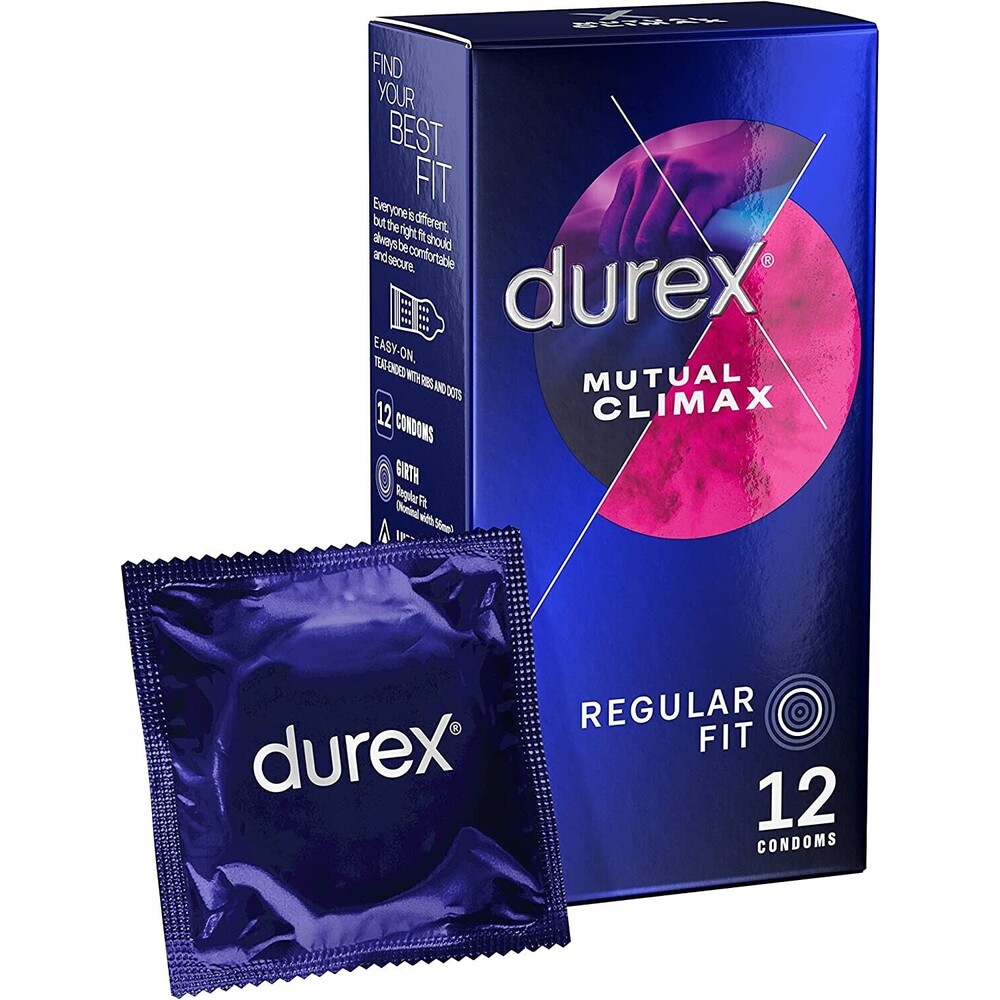 Durex Mutual Climax Regular Fit Condoms 12 Pack image 1