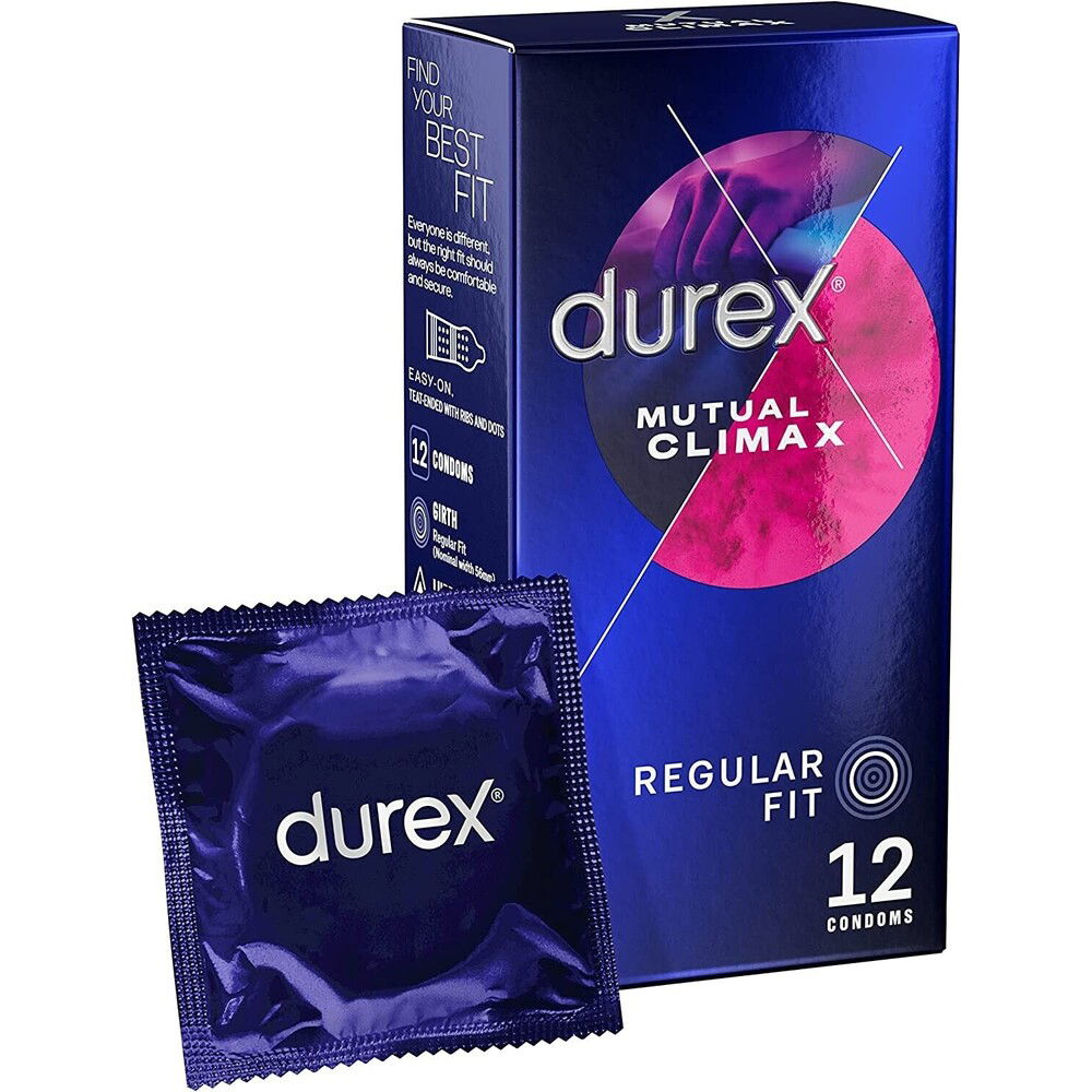 Durex Mutual Climax Regular Fit Condoms 12 Pack image 1