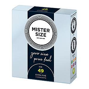 Mister Size 49mm Your Size Pure Feel Condoms 3 Pack