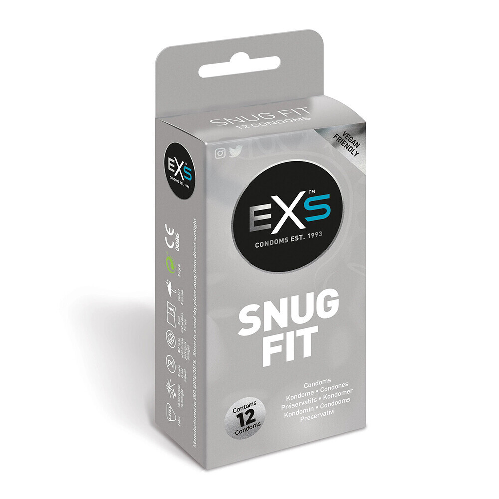 EXS Snug Closer Fitting Condoms 12 Pack image 1