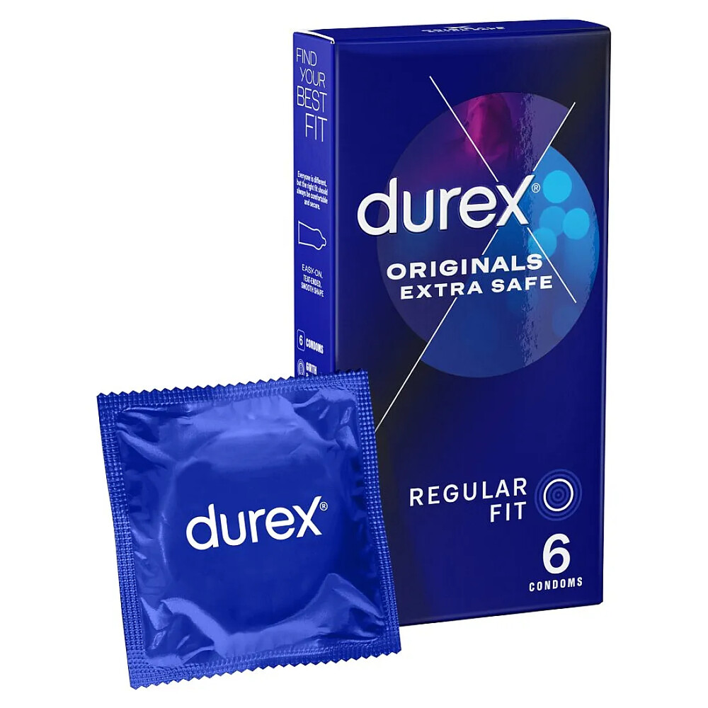 Durex Extra Safe Regular Fit Condoms 6 Pack image 1