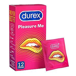 Durex Pleasure Me Ribbed And Dotted Condoms 12 Pack