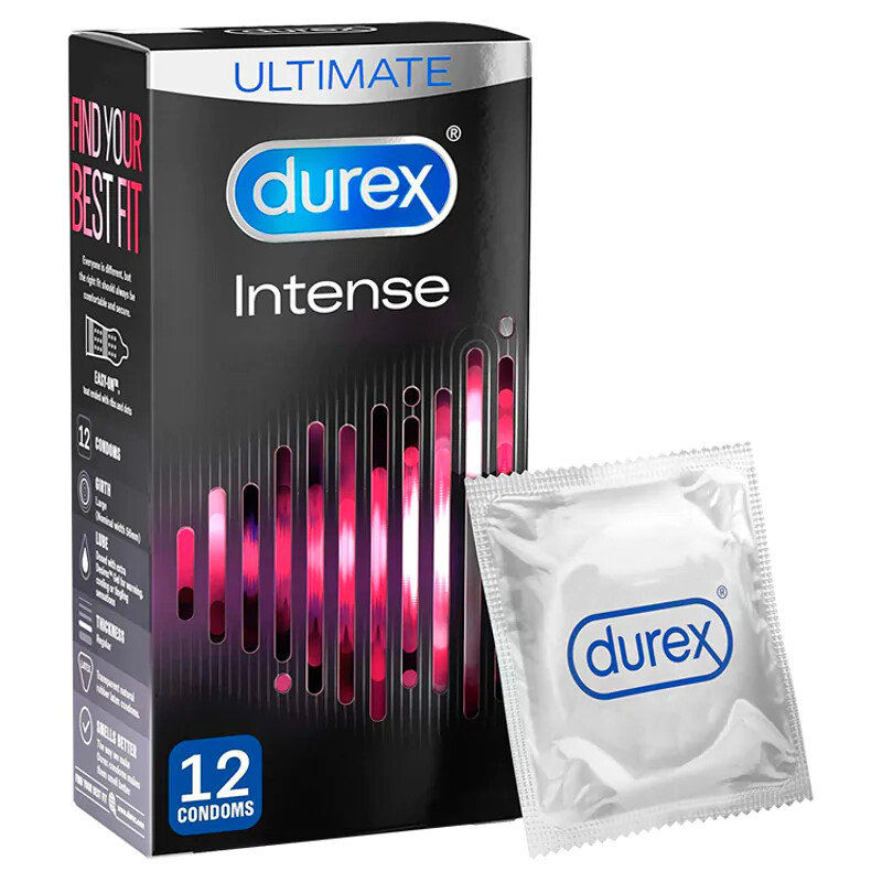 Durex Intense Ribbed And Dotted Condoms 12 Pack image 1