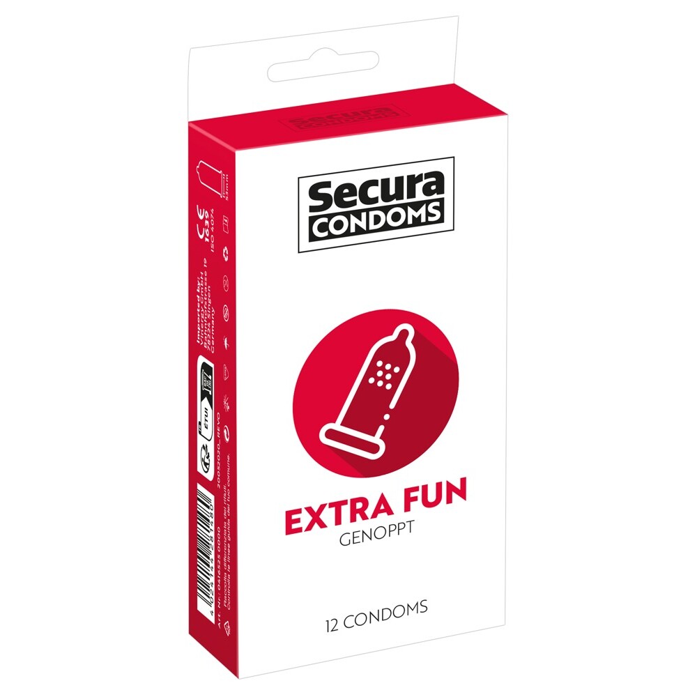 Secura Condoms 12 Pack Extra Fun image 1