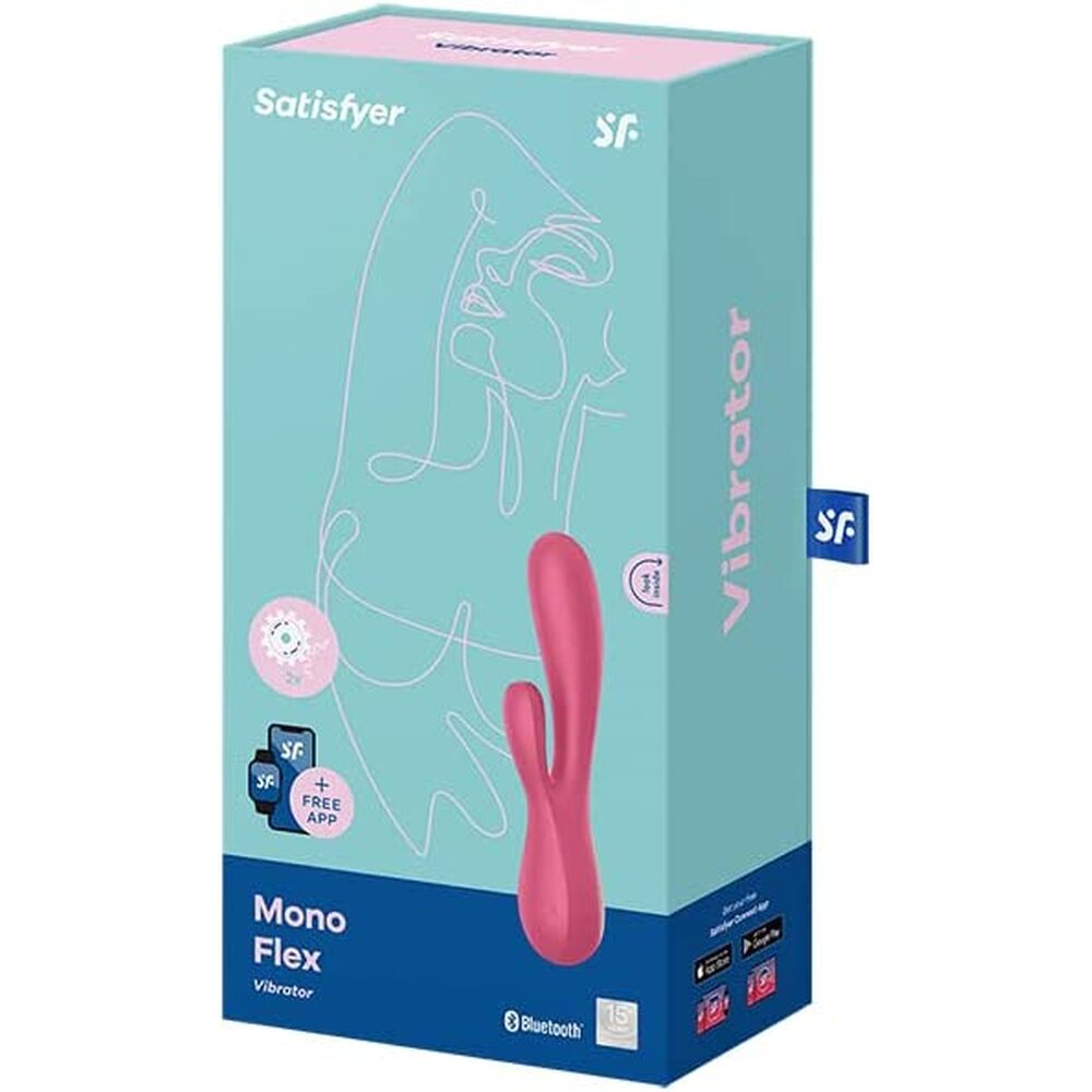 Satisfyer App Enabled Mono Flex Rabbit Vibrator Red image 4