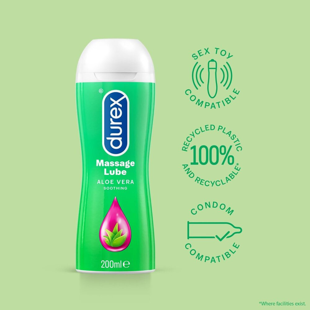 Durex Massage Lube Aloe Vera Soothing 200ml image 2