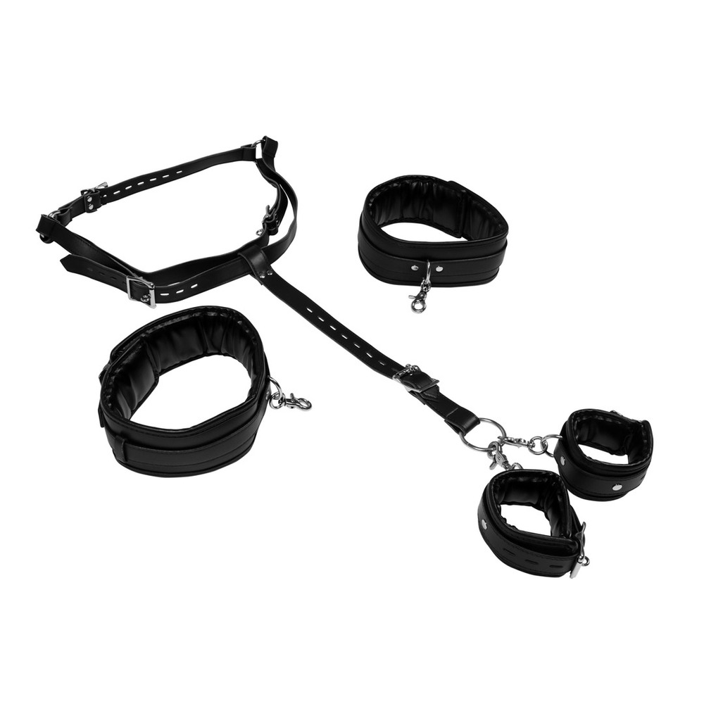 Body Harness with Thigh and Hand Cuffs image 2