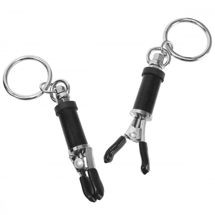 Master Series Bondage Ring Barrel Nipple Clamps image 2