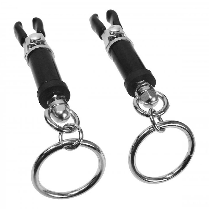 Master Series Bondage Ring Barrel Nipple Clamps image 3